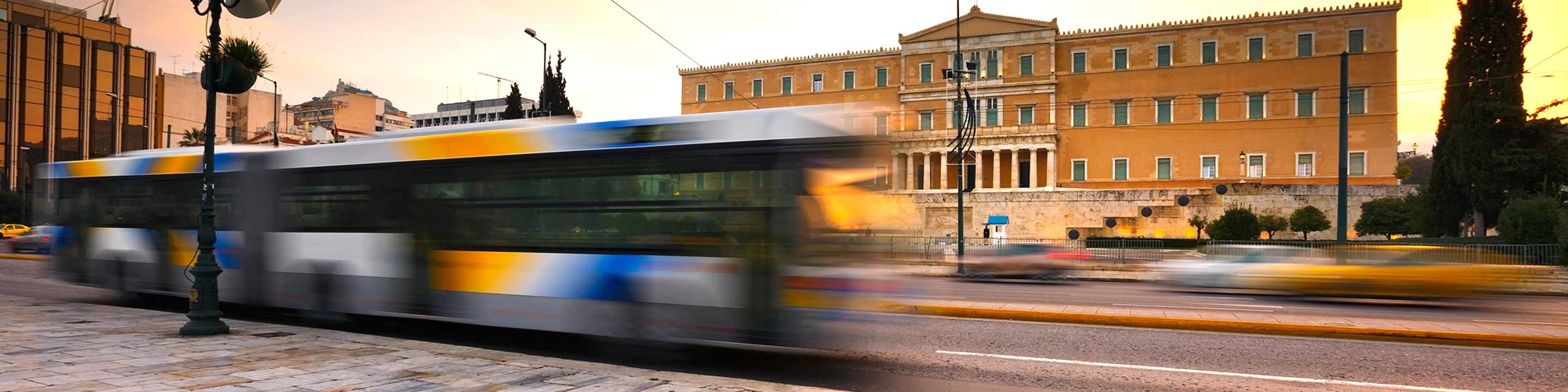 Urban bus in Athens